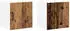 vidaXL Lucca wall kitchen cabinet aged wood with 4 shelves (set of 2) 40 x 31 x 40 cm