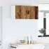vidaXL Lucca wall kitchen cabinet aged wood with 4 shelves (set of 2) 40 x 31 x 40 cm