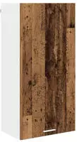 vidaXL H&auml;ngeschrank Altes Holz und Wei&szlig; 50 x 31 x 100 cm Holzwerkstoff