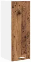 vidaXL H&auml;ngeschrank Altes Holz und Wei&szlig; 30 x 31 x 80 cm Holzwerkstoff