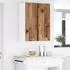 vidaXL Wall kitchen cabinet aged wood and white with shelf 30 x 31 x 80 cm
