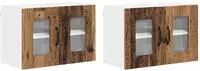 vidaXL Geschirrsp&uuml;lerfront Kalmar 2 pcs Altholz 60 x 31 x 40 cm