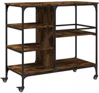 vidaXL K&uuml;chenwagen R&auml;uchereiche 100x45x89,5 cm Holzwerkstoff