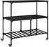 vidaXL Küchenwagen Schwarz 100x50x95 cm (842306)