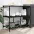 vidaXL Küchenwagen Schwarz 100x50x95 cm (842306)