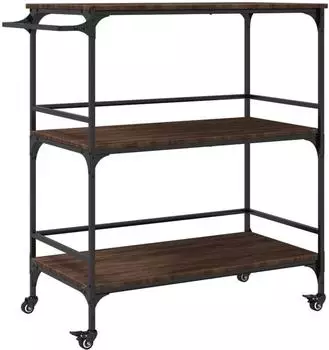 vidaXL K&uuml;chenwagen Braun Eichen-Optik 100,5x50x105 cm (842335)