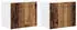 vidaXL Wall kitchen cabinet Kalmar aged wood with 2 doors and 4 shelves 50 x 31 x 40 cm