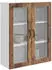 vidaXL Wall kitchen cabinet Kalmar aged wood with 2 doors and 3 shelves 80 x 31 x 100 cm