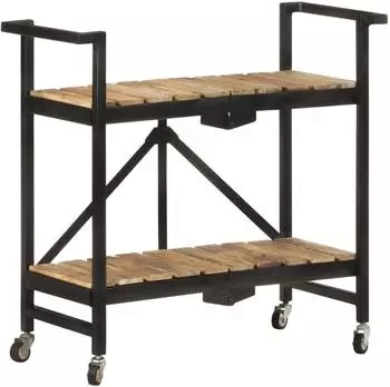 vidaXL K&uuml;chenwagen 87x36x81 cm Mango Massivholz (321710)