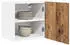 vidaXL Wall kitchen cabinet aged wood with white (set of 2) 40 x 31 x 40 cm