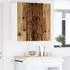 vidaXL Wall kitchen cabinet aged wood with wall shelf 80 x 31 x 80 cm