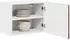 vidaXL Wall kitchen cabinet Kalmar aged wood with 1 door and 2 shelves 50 x 31 x 40 cm