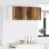 vidaXL Wall kitchen cabinet Kalmar aged wood with 1 door and 2 shelves 50 x 31 x 40 cm