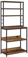 vidaXL K&uuml;chenregal Altholz 80 x 40 x 168 cm Holzwerkstoff