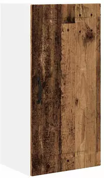 vidaXL Wall kitchen cabinet aged wood with wall shelf 40 x 31 x 80 cm