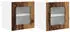 vidaXL Wall kitchen cabinet aged wood with door set of 2 40 x 31 x 40 cm