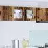 vidaXL Wall kitchen cabinet aged wood with door set of 2 40 x 31 x 40 cm
