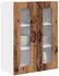 vidaXL Wall kitchen cabinet Kalmar aged wood with 2 doors and 3 shelves 60 x 31 x 80 cm white frame