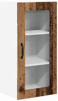 vidaXL Wandglas-Schrank PORTO Altholz 40 x 31 x 80 cm Holzwerkstoff
