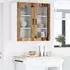 vidaXL Wall kitchen cabinet aged wood with shelf 40 x 31 x 80 cm