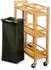 Kesper Nischenwagen mit Flaschensammler 24,5x9,5x79 cm natur