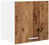 vidaXL Wall kitchen cabinet aged wood and white with 1 door and 2 shelves 40 x 31 x 40 cm
