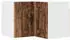 vidaXL Corner wall kitchen cabinet aged wood with shelf 57 x 57 x 40 cm
