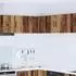 vidaXL Corner wall kitchen cabinet aged wood with shelf 57 x 57 x 40 cm