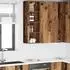 vidaXL Wall kitchen cabinet aged wood with storage 30 x 29.5 x 100 cm