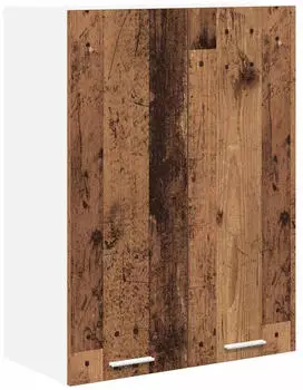 vidaXL Wall kitchen cabinet aged wood with shelf 60 x 31 x 80 cm