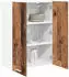 vidaXL Wall kitchen cabinet aged wood with shelf 60 x 31 x 80 cm
