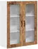 vidaXL Wall kitchen cabinet aged wood with large shelf 80 x 31 x 100 cm