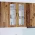 vidaXL Wall kitchen cabinet aged wood with large shelf 80 x 31 x 100 cm
