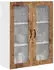 vidaXL Wall kitchen cabinet aged wood with large shelf 80 x 31 x 100 cm