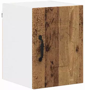vidaXL Wall kitchen cabinet Kalmar aged wood with shelf 30 x 31 x 40 cm