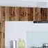vidaXL Wall kitchen cabinet Kalmar aged wood with shelf 30 x 31 x 40 cm