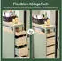 SoBuy Nischenregal mit 3 Schubladen 24x82x65 cm Natur/grün