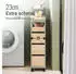 SoBuy Nischenregal mit 3 Schubladen 24x82x65 cm Natur/grün