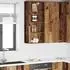 vidaXL Wall kitchen cabinet aged wood with storage 40 x 29.5 x 100 cm