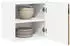 vidaXL Wall kitchen cabinet aged wood with large shelf 40 x 31 x 40 cm
