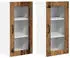 vidaXL Wall kitchen cabinet aged wood with door set of 2 40 x 31 x 80 cm
