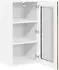vidaXL Wall kitchen cabinet aged wood with door set of 2 40 x 31 x 80 cm