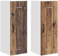 vidaXL Geschirrsp&uuml;lerfront Kalmar 2 pcs Altholz 30 x 31 x 80 cm