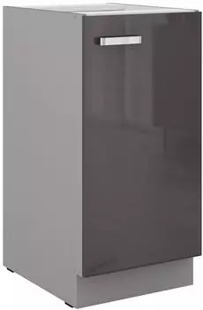 K&uuml;chenpreis-Bombe Bianca K&uuml;chen-Unterschrank 40cm Hochglanz Grau