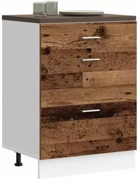 vidaXL Lyon base kitchen cabinet aged wood