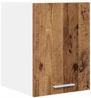 vidaXL H&auml;ngeschrank Altes Holz und Wei&szlig; 30 x 31 x 40 cm Holzwerkstoff