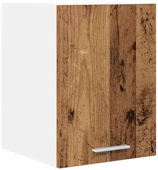 vidaXL Wall kitchen cabinet aged wood and white with shelf 30 x 31 x 40 cm