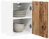 vidaXL Wall kitchen cabinet aged wood and white with shelf 30 x 31 x 40 cm