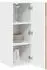 vidaXL Wall kitchen cabinet Kalmar aged wood with 1 door and 3 shelves 30 x 31 x 80 cm