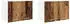 vidaXL Wall kitchen cabinet aged wood with white (set of 2) 60 x 31 x 40 cm